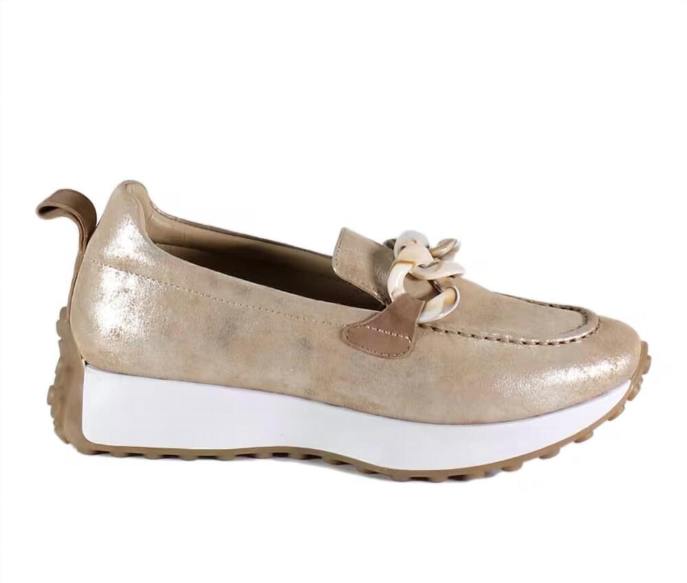 NEW DIBA TRUE women's kind words sneakers in gold